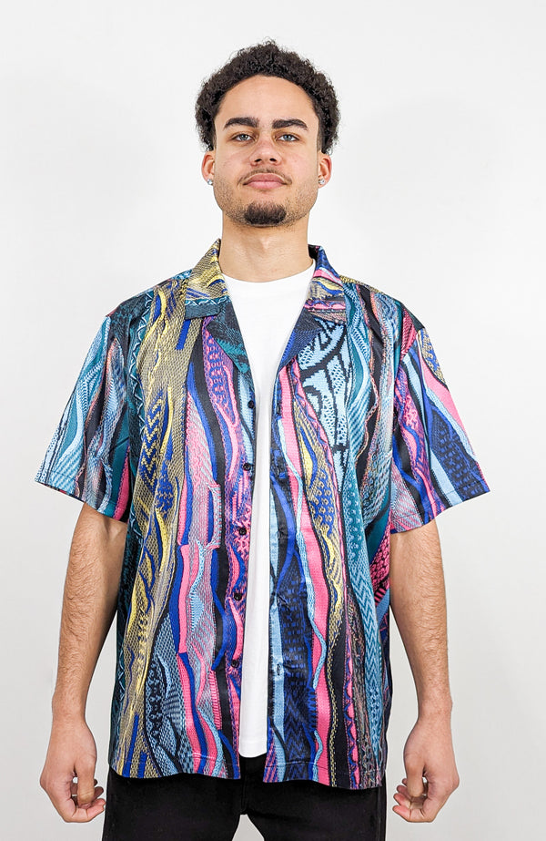 Carlo Colucci Oversize Hemd Multicolor