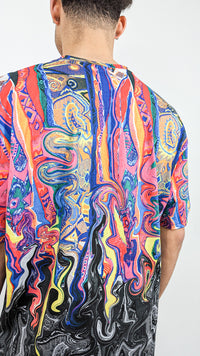 Carlo Colucci Oversize T-Shirt -Fusion- Multicolor - Soulsideshop
