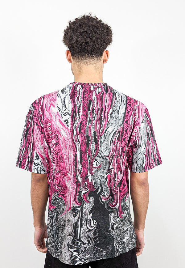 Carlo Colucci Oversize T-Shirt -Fusion- Pink - Soulsideshop