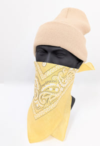 HoodBoyz Bandana Paisly Yellow - Soulsideshop
