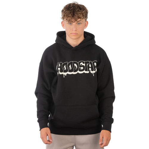 Hoodstar Oversize Slime Logo Hoodie Black