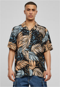 Urban Classics Viscose A OP Resort T-Shirt Palmfront