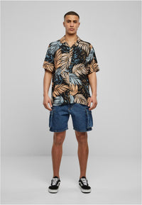 Urban Classics Viscose A OP Resort T-Shirt Palmfront