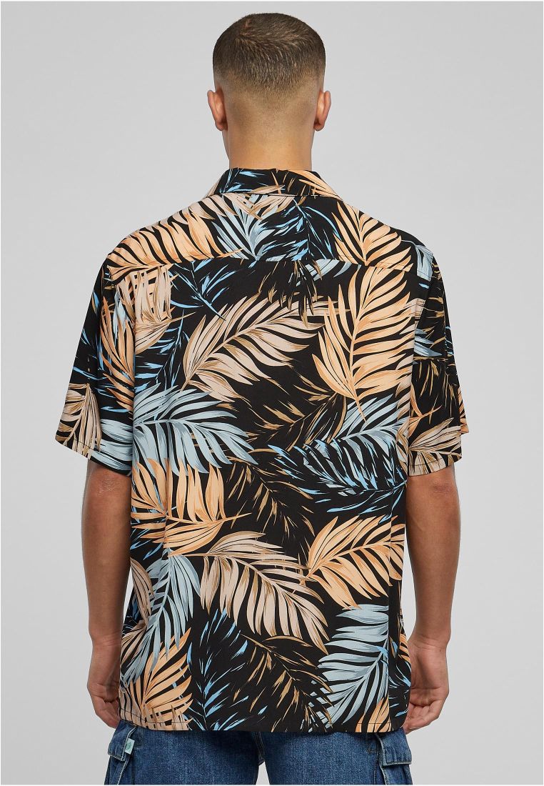 Urban Classics Viscose A OP Resort T-Shirt Palmfront