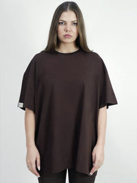Chamakam Super Oversize T-Shirt Emperdador Braun - Soulsideshop