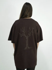 Chamakam Super Oversize T-Shirt Emperdador Braun - Soulsideshop