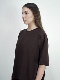 Chamakam Super Oversize T-Shirt Emperdador Braun - Soulsideshop