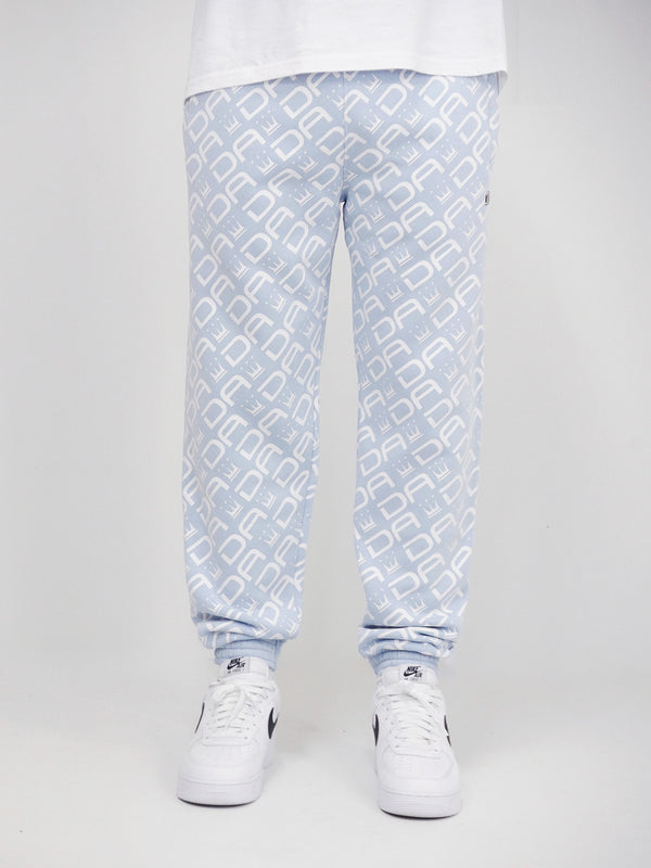 Dada Supreme All Over Sweatpants Baby Blue - Soulsideshop