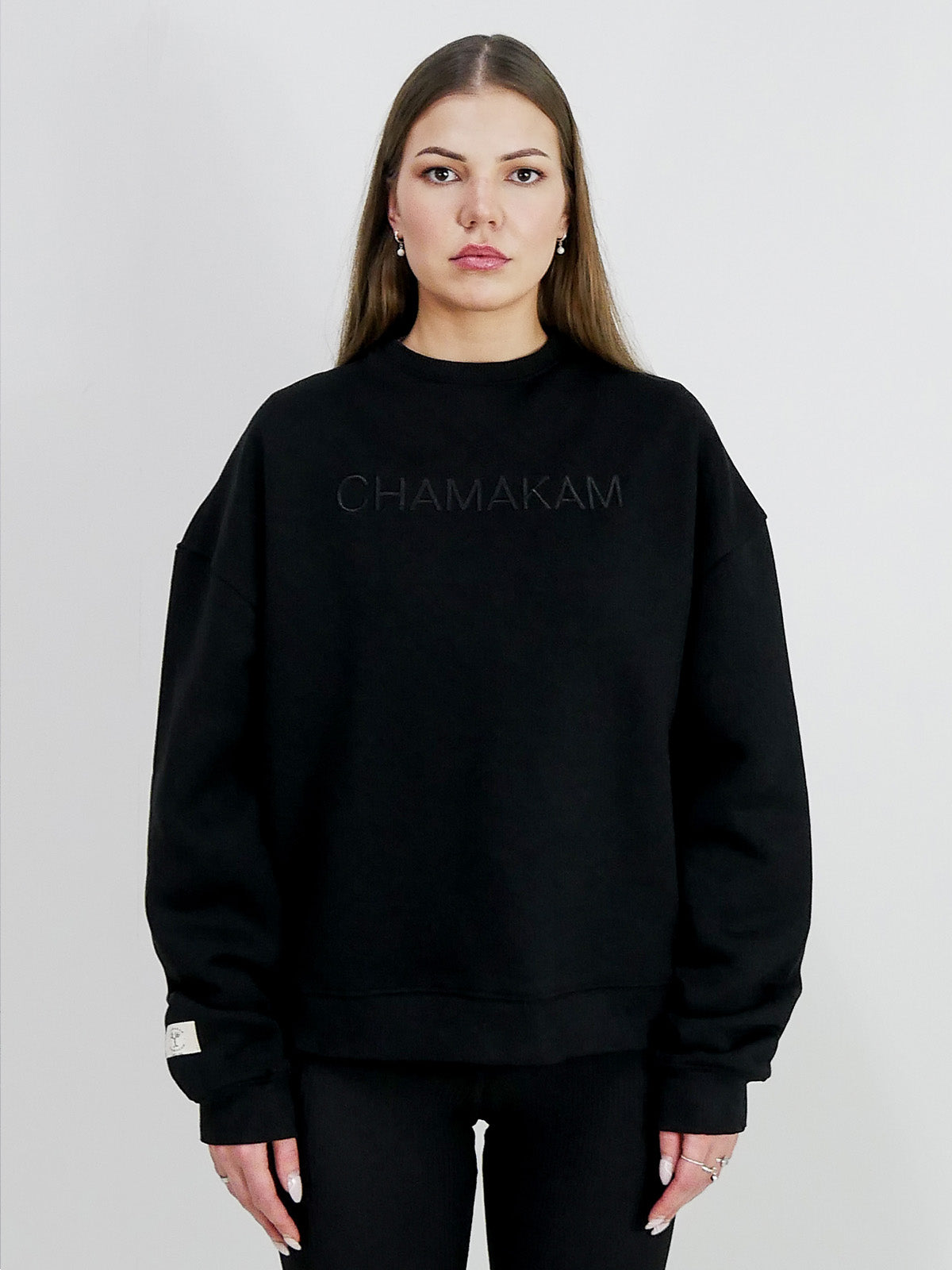 Chamakam Organic Heavy Sweatshirt Black - Soulsideshop