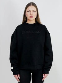 Chamakam Organic Heavy Sweatshirt Black - Soulsideshop