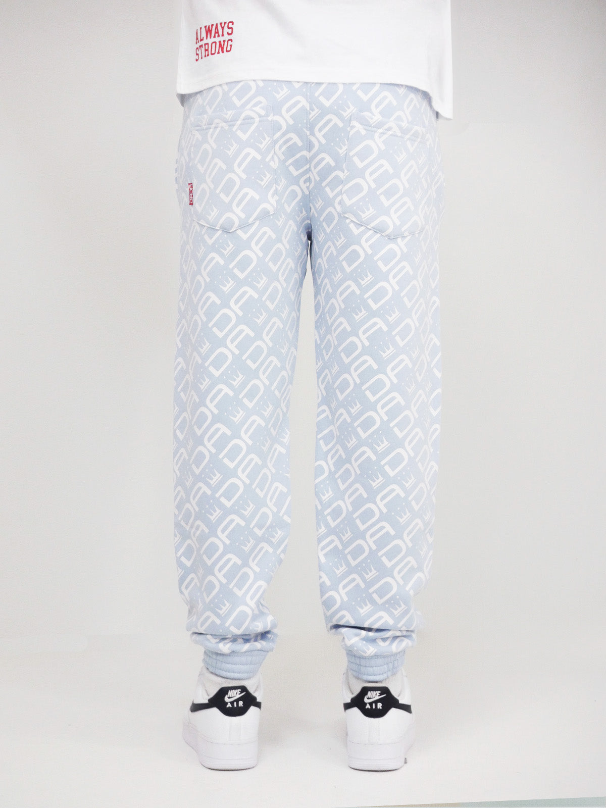 Dada Supreme All Over Sweatpants Baby Blue - Soulsideshop