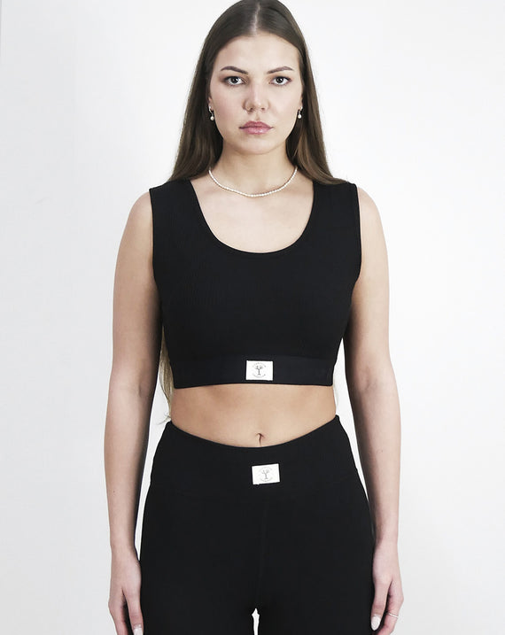 Chamakam Organic Sport Bra Emperdador Black