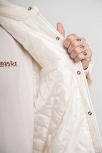 Dropsize Heavy V2 Fleece Jacket Cream White