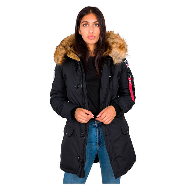 Alpha Industries Polar Winterjacke Frauen Black