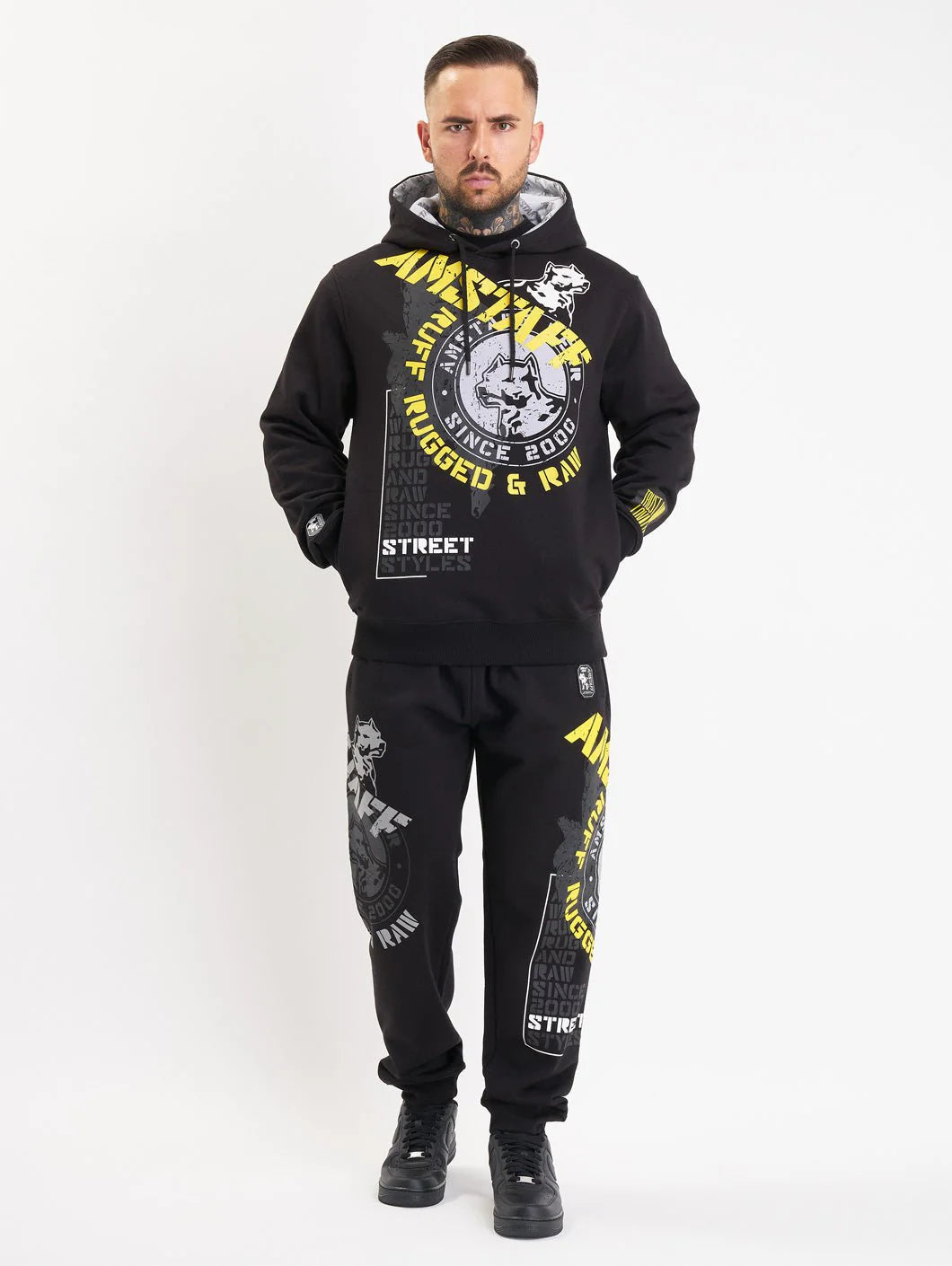 Amstaff Velar Hoodie Black - Soulsideshop