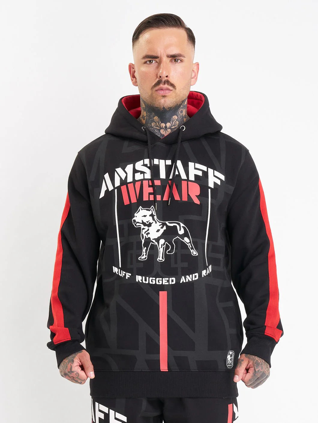 Amstaff Auron Hoodie Black - Soulsideshop