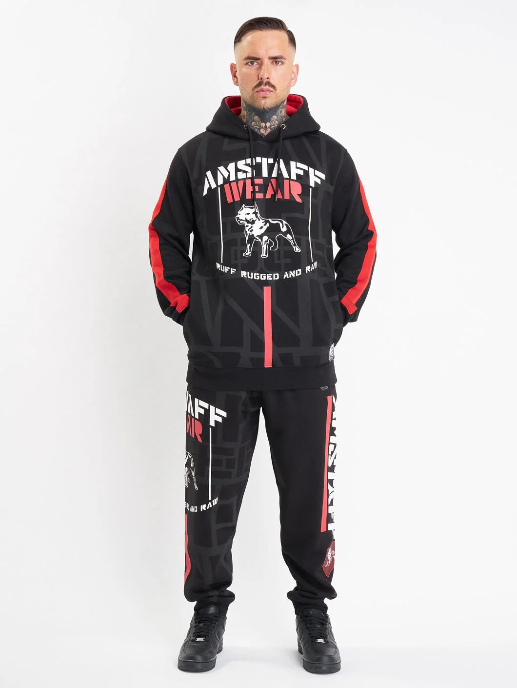 Amstaff Auron Hoodie Black - Soulsideshop