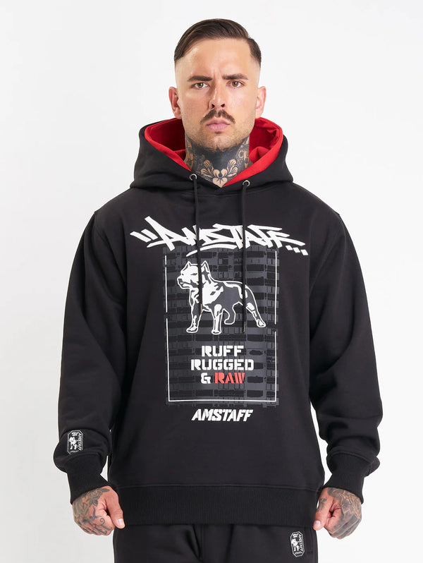 Amstaff Lucian Hoodie Black - Soulsideshop