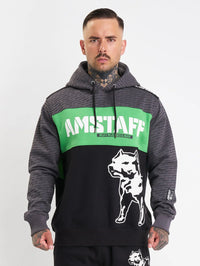 Amstaff Masho Hoodie Black Grey Green - Soulsideshop