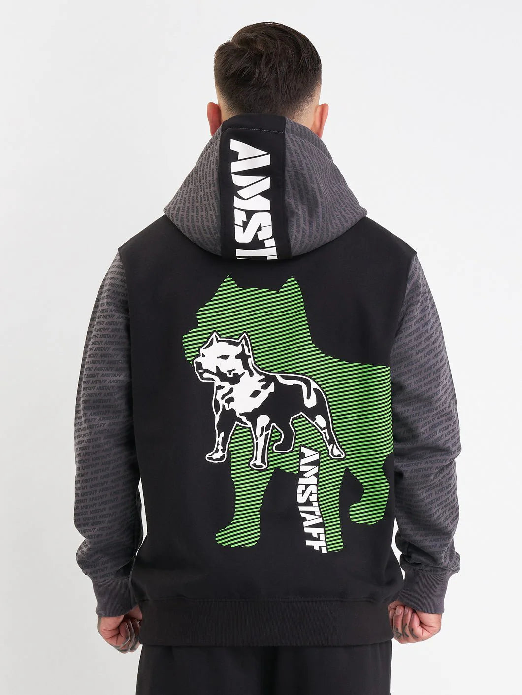 Amstaff Masho Hoodie Black Grey Green - Soulsideshop
