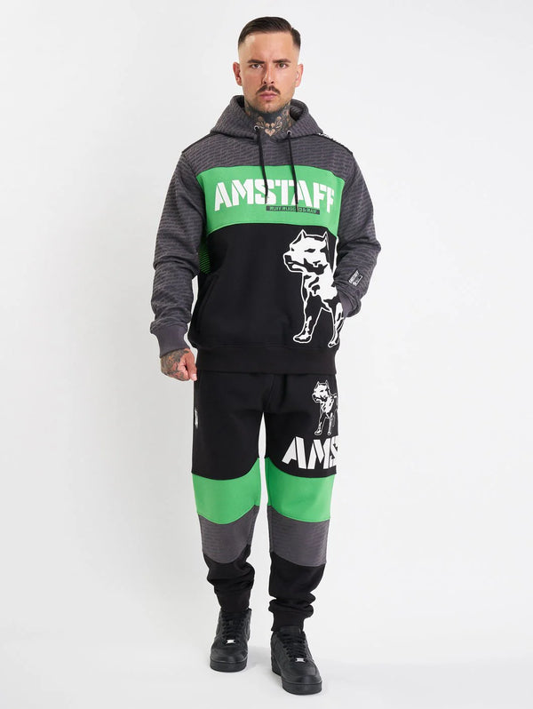 Amstaff Masho Hoodie Black Grey Green - Soulsideshop