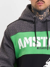 Amstaff Masho Hoodie Black Grey Green - Soulsideshop