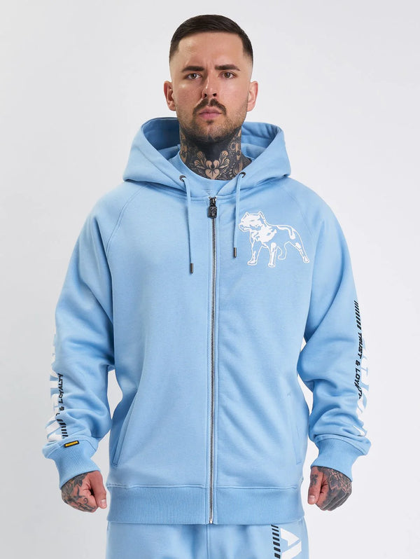 Amstaff Logo 2.0 Ziphoodie Horizon Blue - Soulsideshop