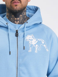 Amstaff Logo 2.0 Ziphoodie Horizon Blue - Soulsideshop
