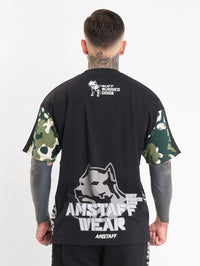 Amstaff Corven T-Shirt Black Camouflage - Soulsideshop