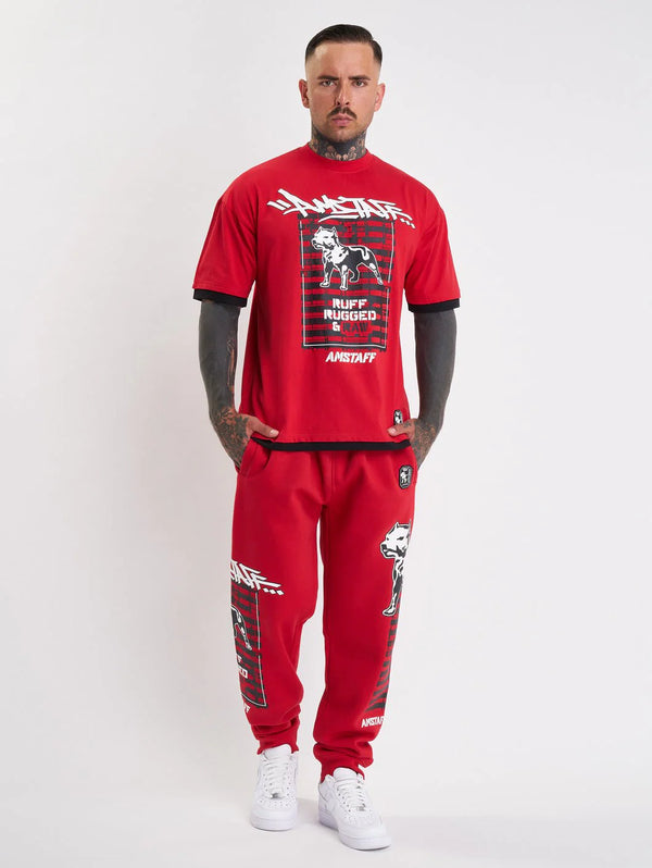 Amstaff Lucian T-Shirt Red - Soulsideshop
