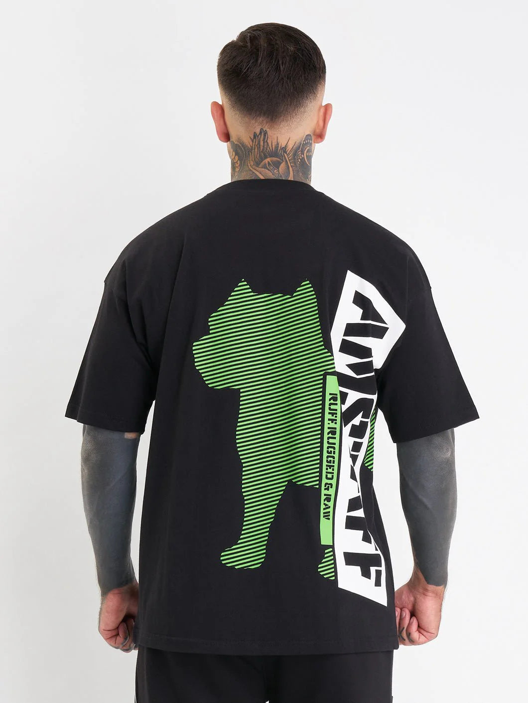 Amstaff Masho T-Shirt Black Grey Green - Soulsideshop