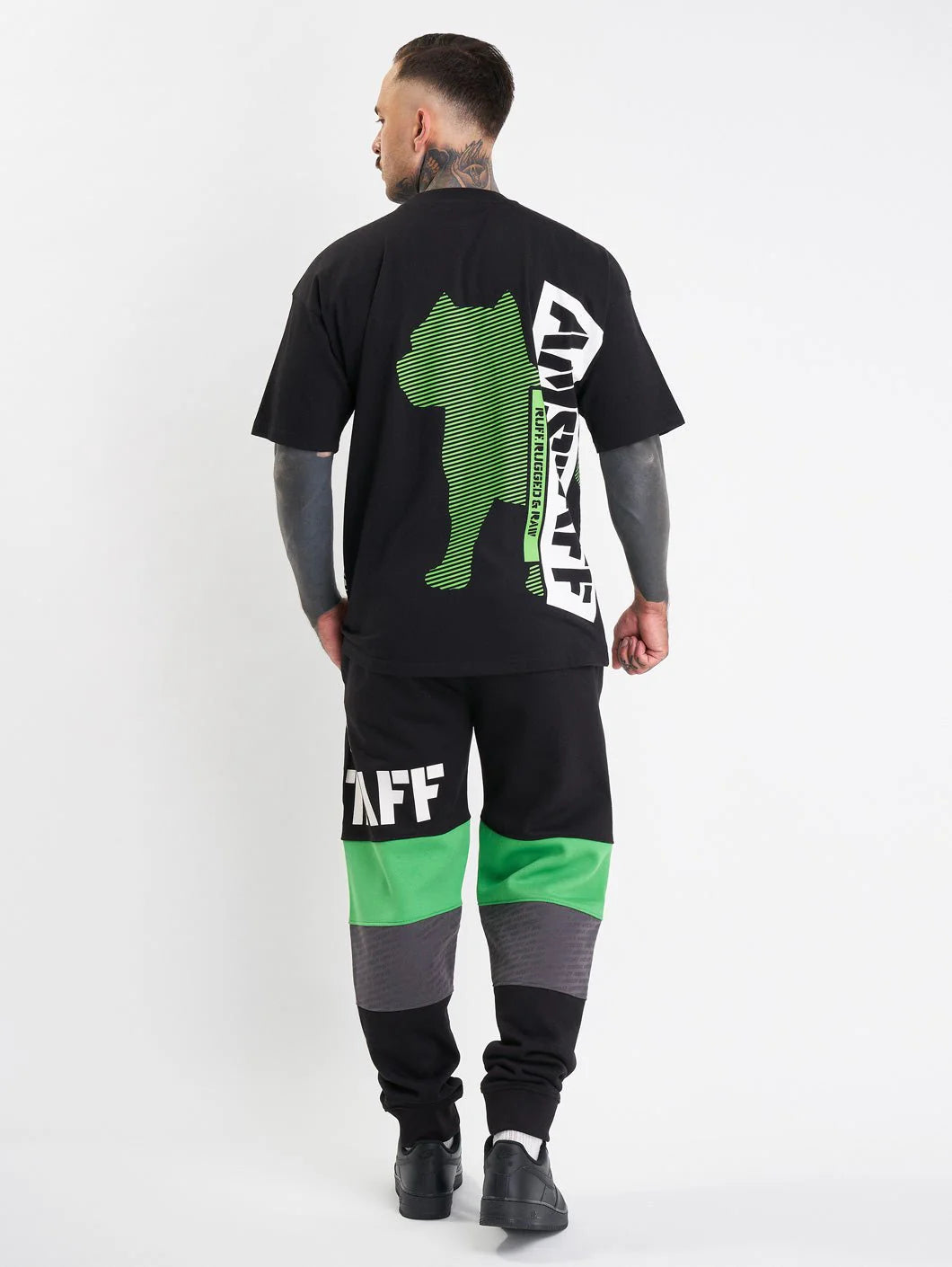 Amstaff Masho T-Shirt Black Grey Green - Soulsideshop