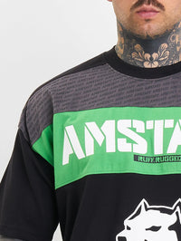 Amstaff Masho T-Shirt Black Grey Green - Soulsideshop