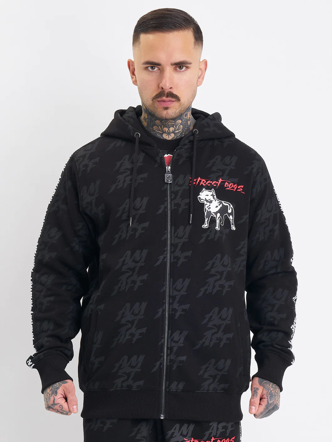 Amstaff Vaik Zip Hoodie Black