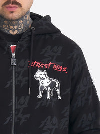 Amstaff Vaik Zip Hoodie Black