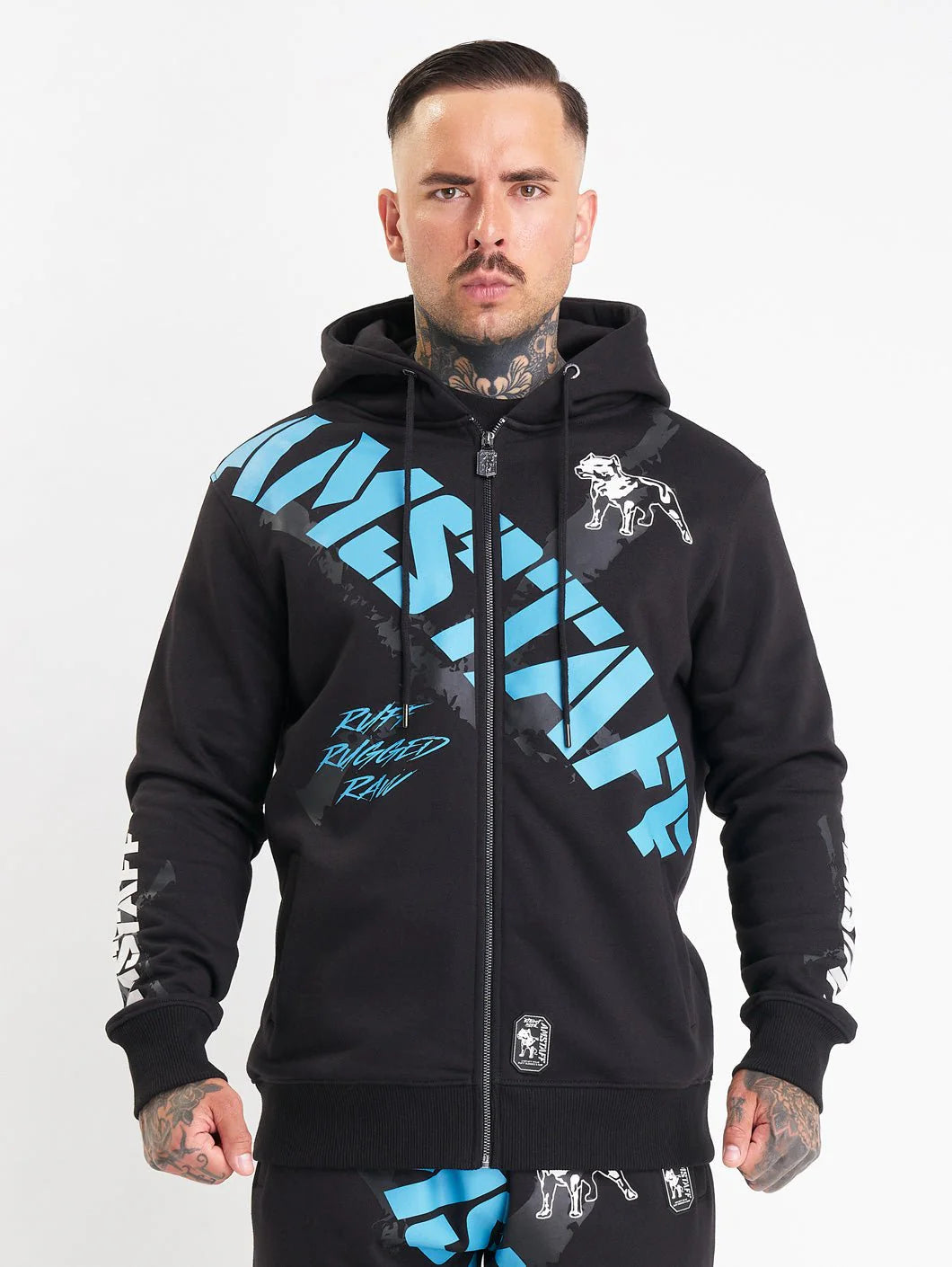 Amstaff Eryon Ziphoodie Black - Soulsideshop