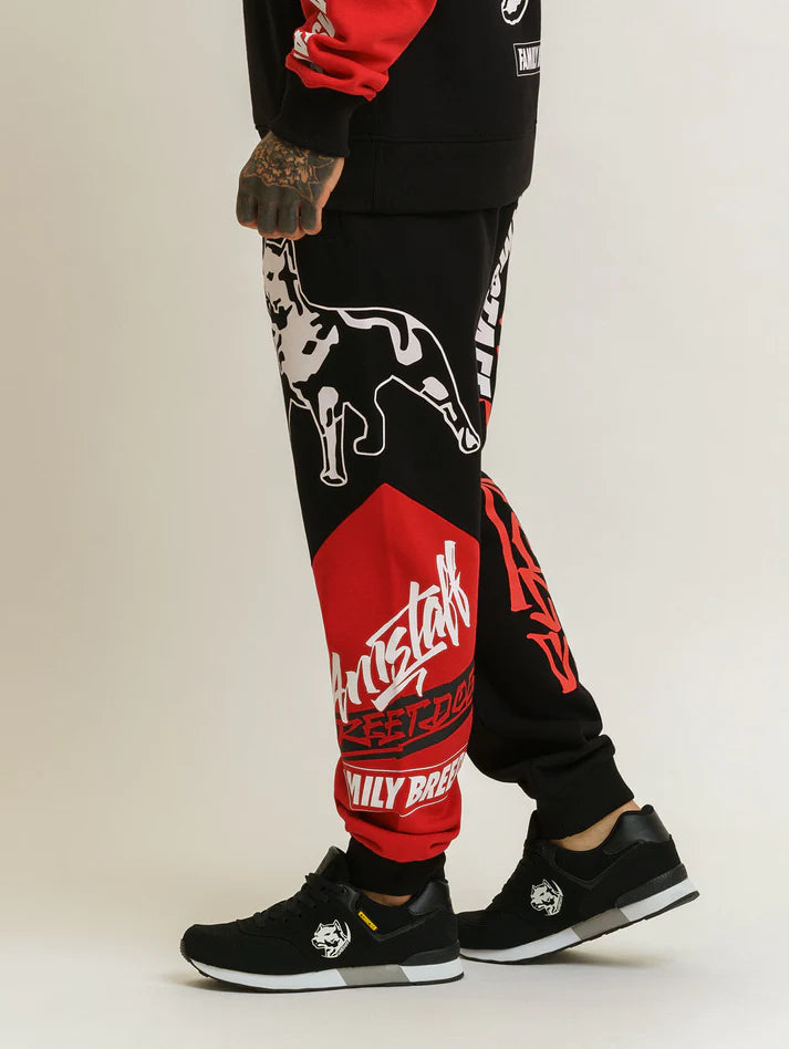 Amstaff Talos Sweatpants Black Red