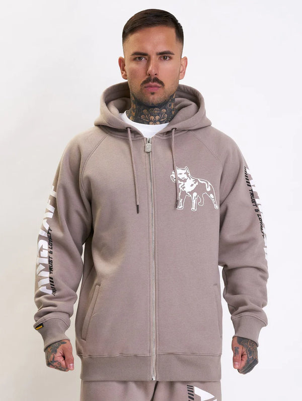 Amstaff Zip-Hoodie Logo 2.0 Taupe