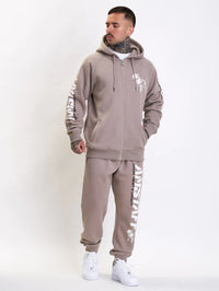 Amstaff Zip-Hoodie Logo 2.0 Taupe