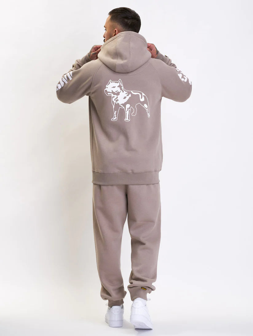 Amstaff Zip-Hoodie Logo 2.0 Taupe