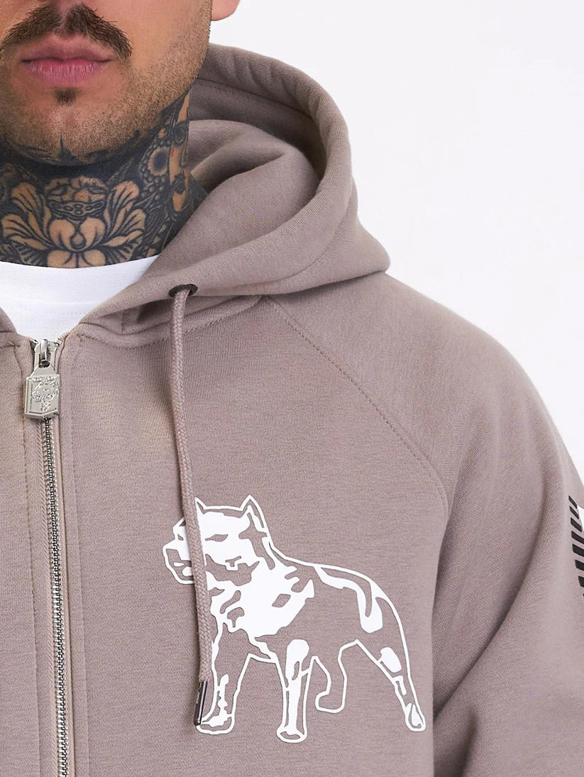 Amstaff Zip-Hoodie Logo 2.0 Taupe