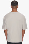 Dropsize Heavy Oversize Logo T-Shirt Moonbeam