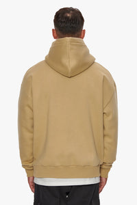 Dropsize Heavy Oversize Embo Hoodie Light Brown