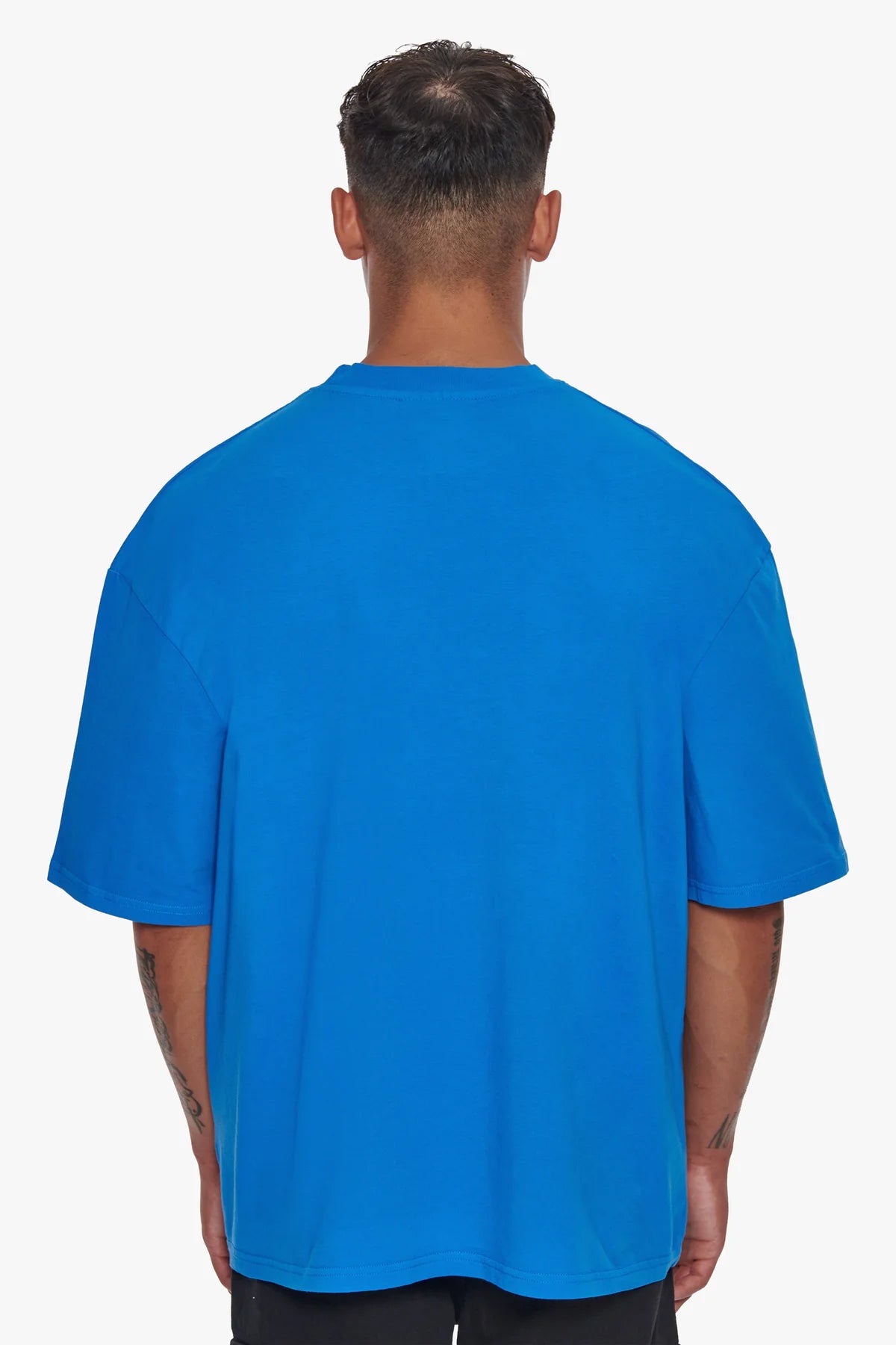 Dropsize Heavy Oversize Logo T-Shirt Royal Blue