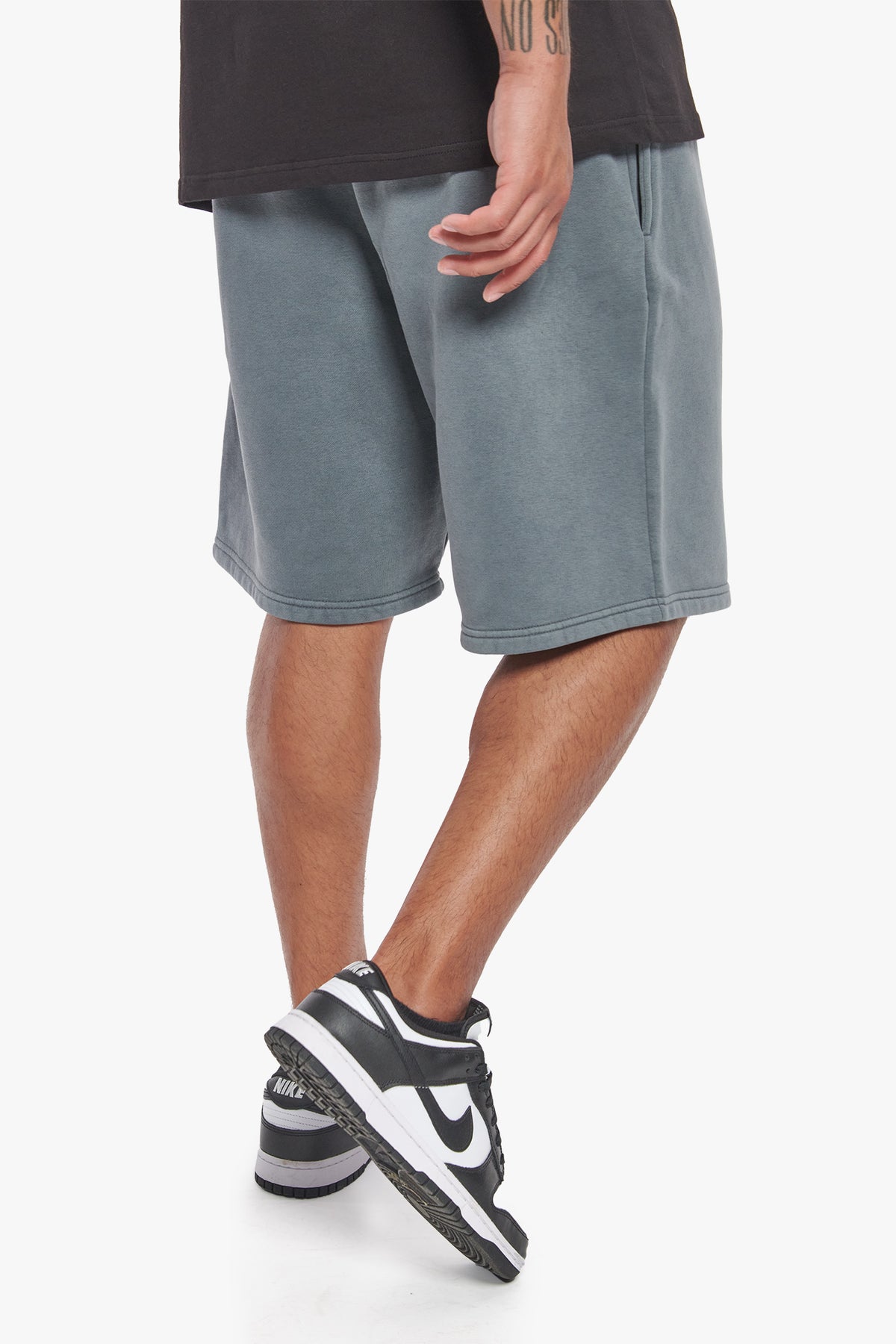 Dropsize Heavy Sweat Embo Sweatshorts Washed Grey