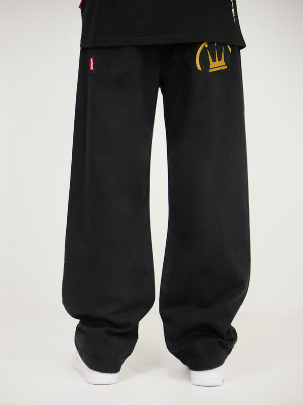 Dada Supreme Freedom Baggy Fit Jeans Washed Black - Soulsideshop