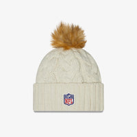 New Era NFL New York Giants Pom Knit Beanie Creme