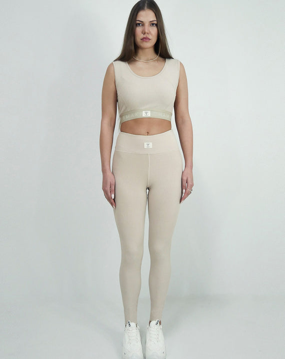 Chamakam Organic Sport Bra Emperador Beige