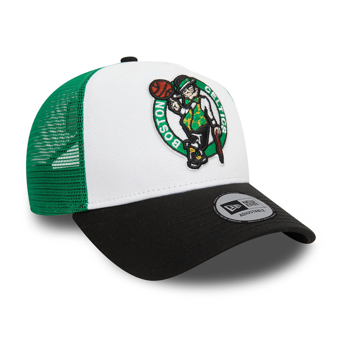 New Era Boston Celtics NBA 9FORTY A-Frame Trucker Cap Black - Soulsideshop