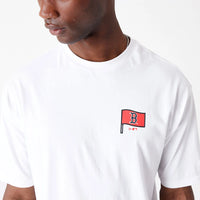 New Era Boston Red Sox MLB Burger Graphic Oversized T-Shirt White - Soulsideshop